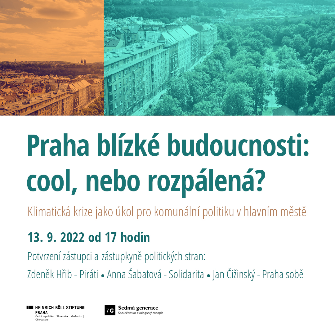 Praha blízké budoucnosti: cool, nebo rozpálená? Debata s kandidátkou a kandidáty na pražský primátorský post 